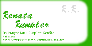 renata rumpler business card